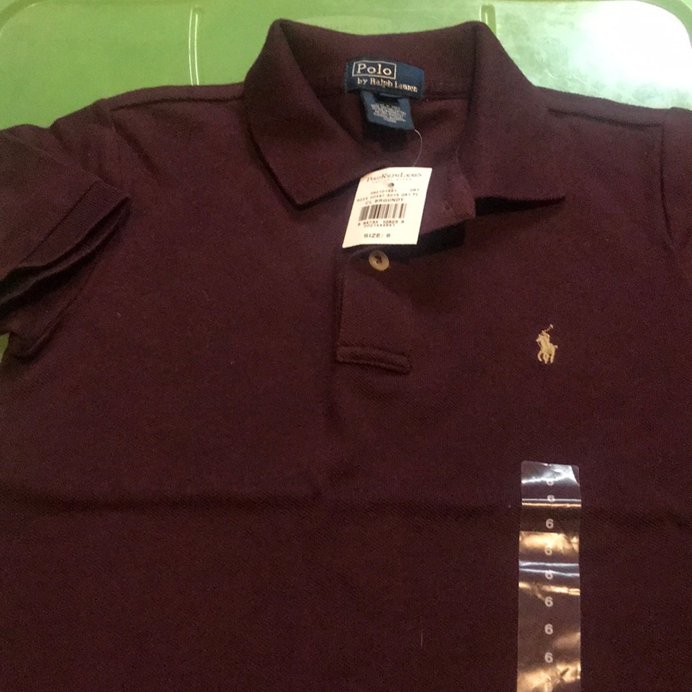 COPY - Boys polo burgundy